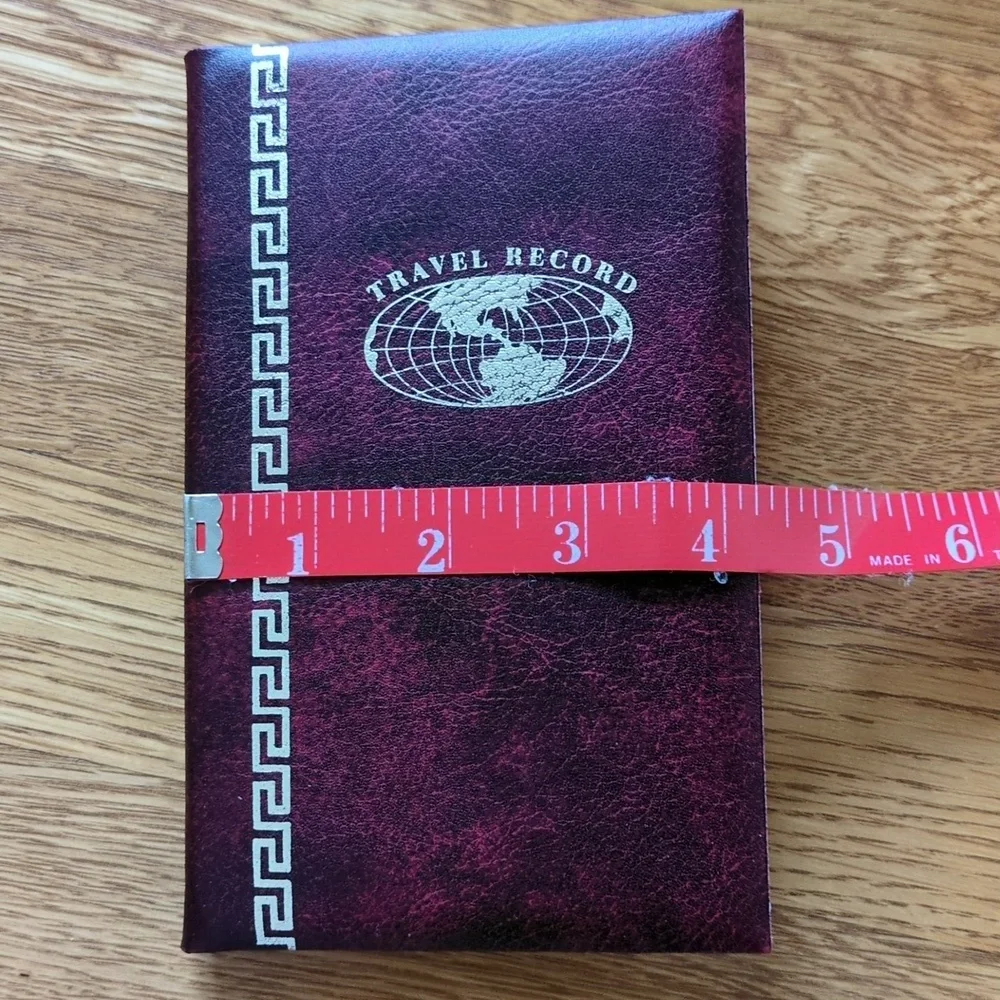 Travel Record vintage book journal American Greetings notes